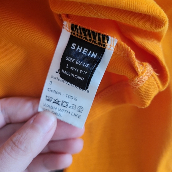 Orange Long Sleeve Crop - Picture 6 of 6